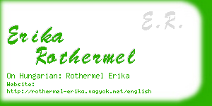 erika rothermel business card